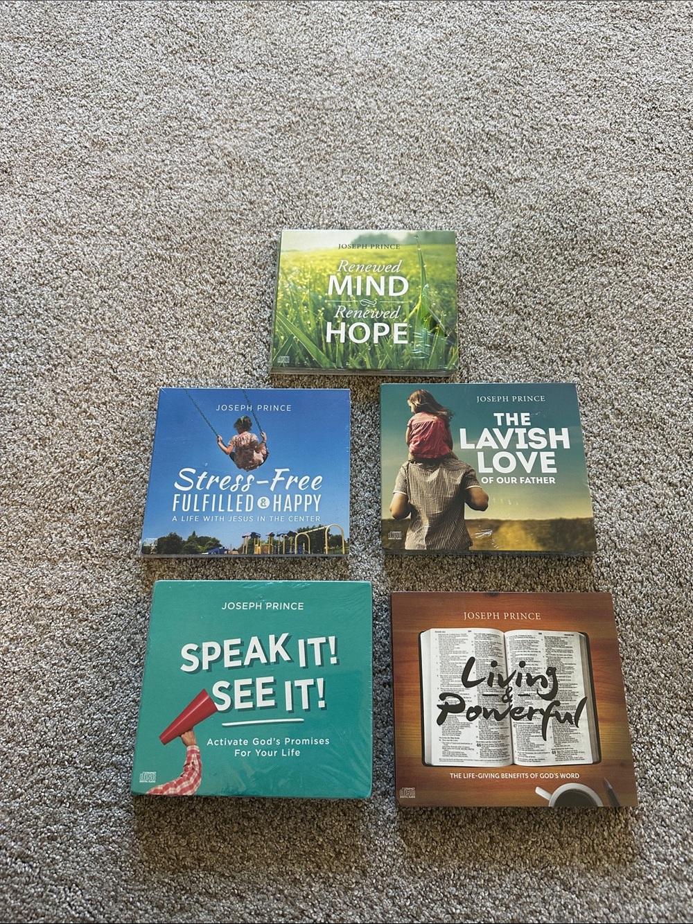 Lot of 5 Joseph prince cds